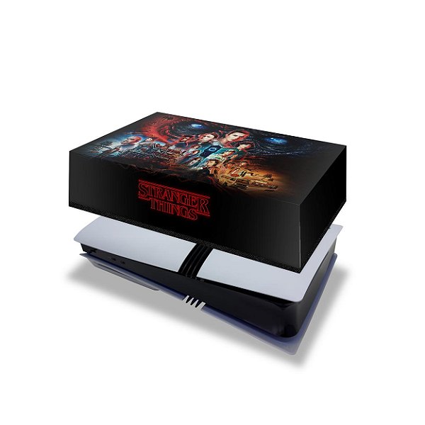 PS5 Pro Capa Anti Poeira Horizontal - Stranger Things