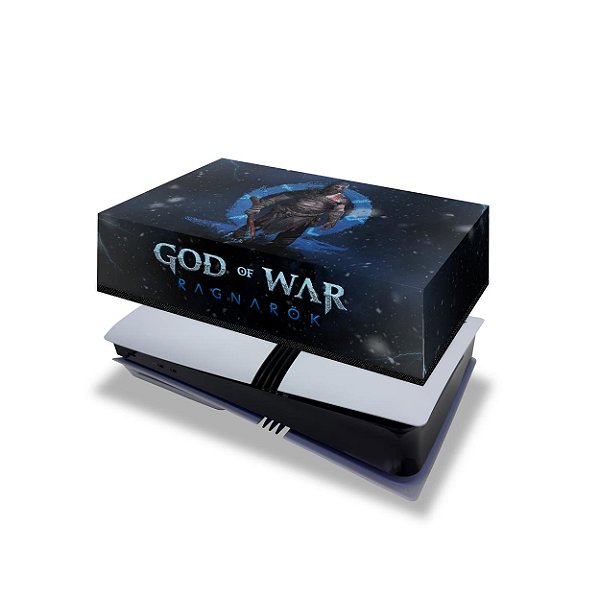 PS5 Pro Capa Anti Poeira Horizontal - God of War Ragnarok B