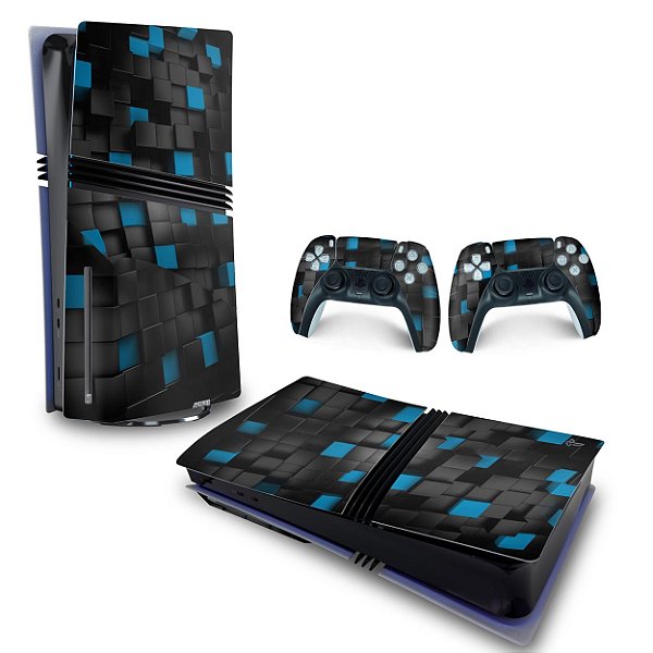 Skin PS5 Pro Horizontal - Cubos