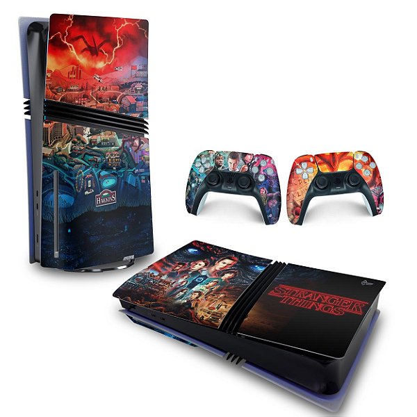Skin PS5 Pro Horizontal - Stranger Things