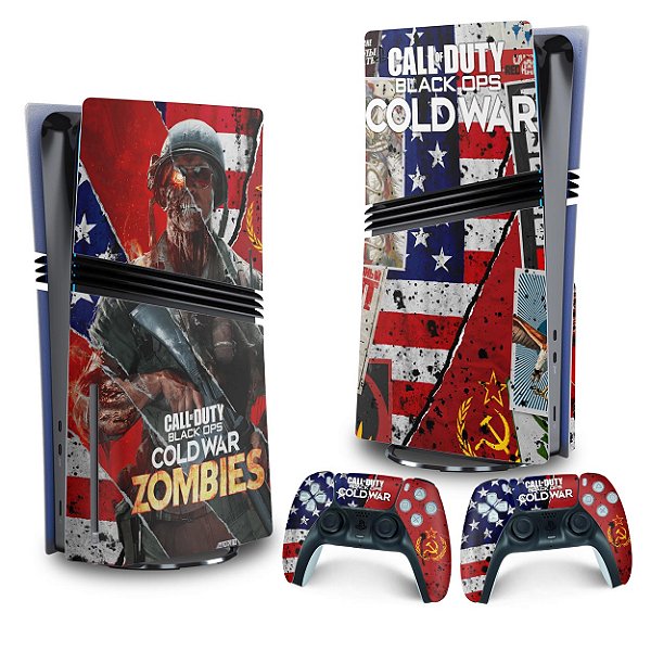 Skin PS5 Pro Vertical - Call Of Duty Cold War