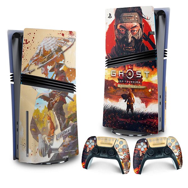 Skin PS5 Pro Vertical - Ghost Of Tsushima Director's Cut