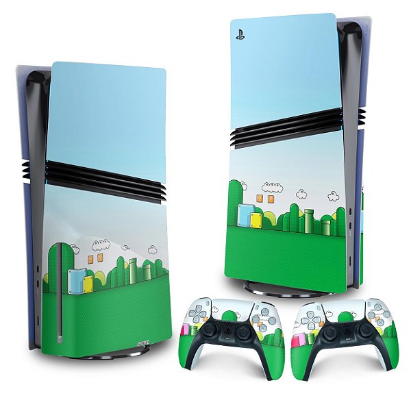 Skin PS5 Pro Vertical - Super Mario Bros