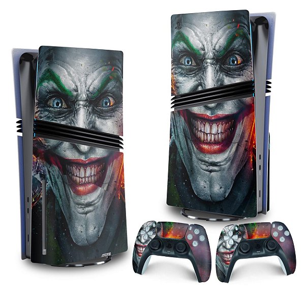 Skin PS5 Pro Vertical - Coringa Joker