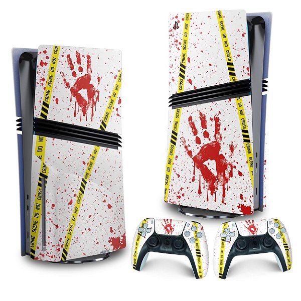 Skin PS5 Pro Vertical - Cena De Crime Scene