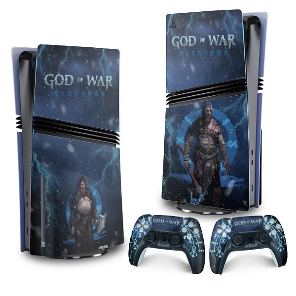 Skin PS5 Pro Vertical - God of War Ragnarok B