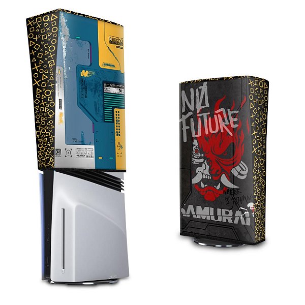 PS5 Pro Capa Anti Poeira Vertical - Cyberpunk 2077 Bundle