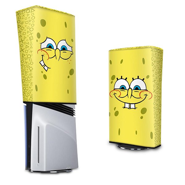 PS5 Pro Capa Anti Poeira Vertical - Bob Esponja