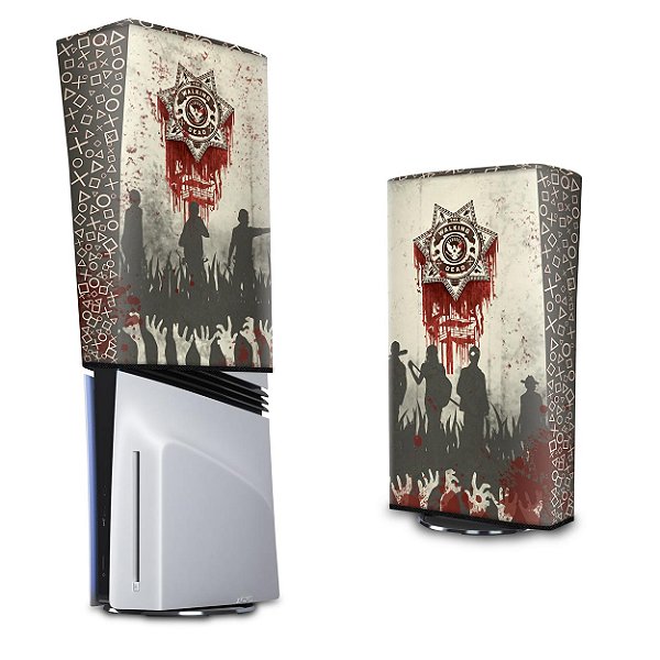 PS5 Pro Capa Anti Poeira Vertical - The Walking Dead