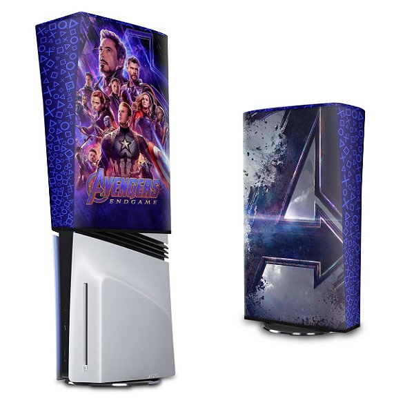 PS5 Pro Capa Anti Poeira Vertical - Vingadores Ultimato Endgame