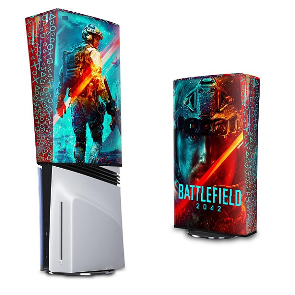 PS5 Pro Capa Anti Poeira Vertical - Battlefield 2042