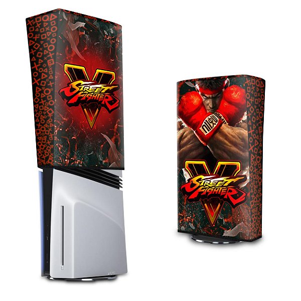 PS5 Pro Capa Anti Poeira Vertical - Street Fighter V