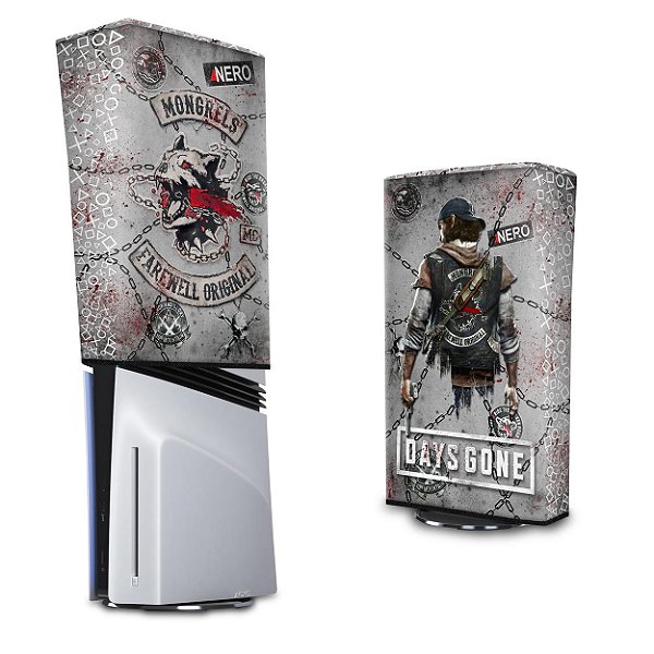 PS5 Pro Capa Anti Poeira Vertical - Days Gone