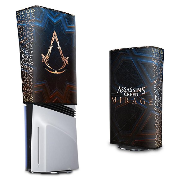 PS5 Pro Capa Anti Poeira Vertical - Assassin's Creed Mirage