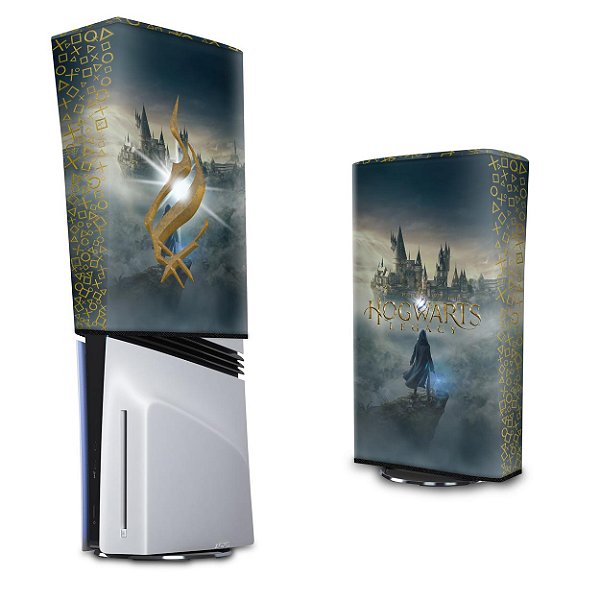 PS5 Pro Capa Anti Poeira Vertical - Hogwarts Legacy