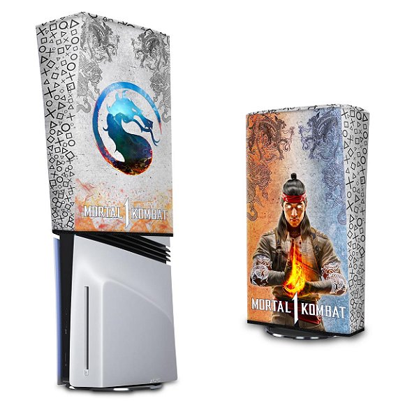 PS5 Pro Capa Anti Poeira Vertical - Mortal Kombat 1