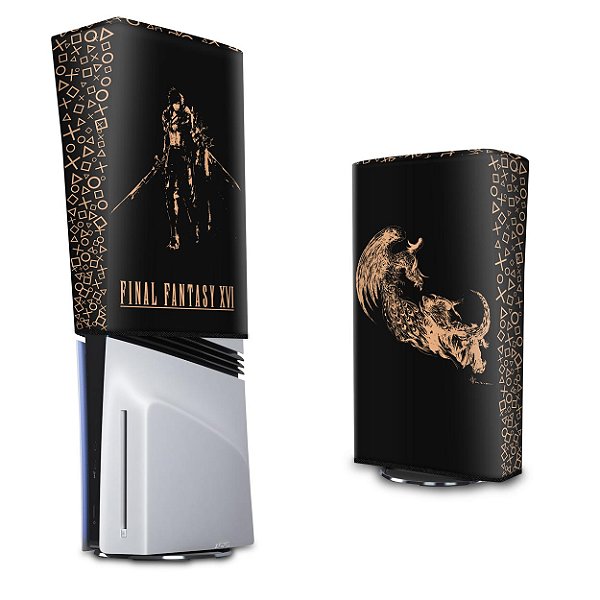 PS5 Pro Capa Anti Poeira Vertical - Final Fantasy XVI Edition