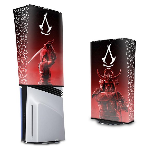 PS5 Pro Capa Anti Poeira Vertical - Assassin's Creed Shadows