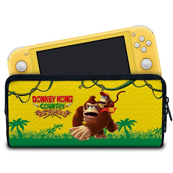 Case Nintendo Switch Lite Bolsa Estojo - Donkey Kong Country Returns