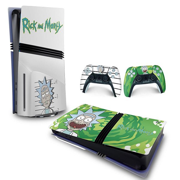 Skin PS5 Pro Horizontal - Rick And Morty