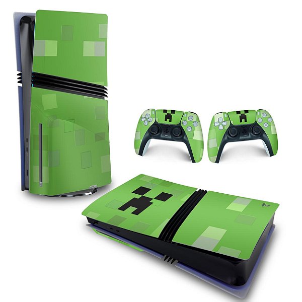 Skin PS5 Pro Horizontal - Creeper Minecraft
