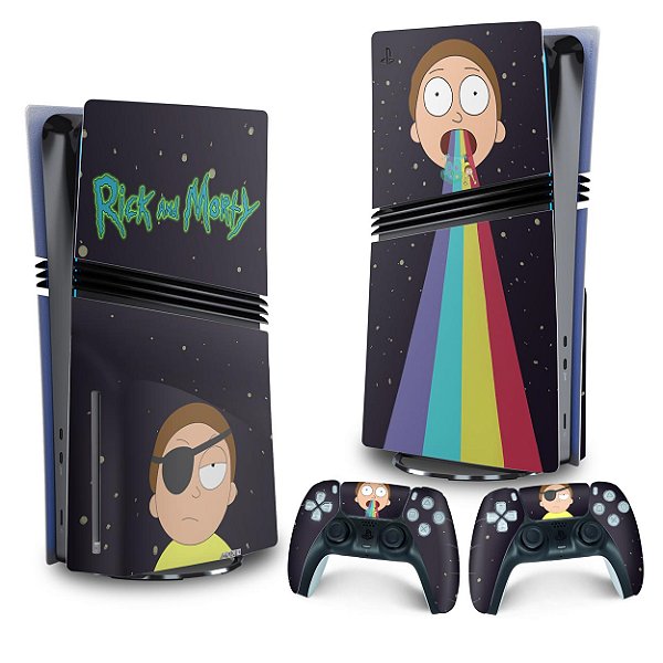 Skin PS5 Pro Vertical - Morty Rick And Morty