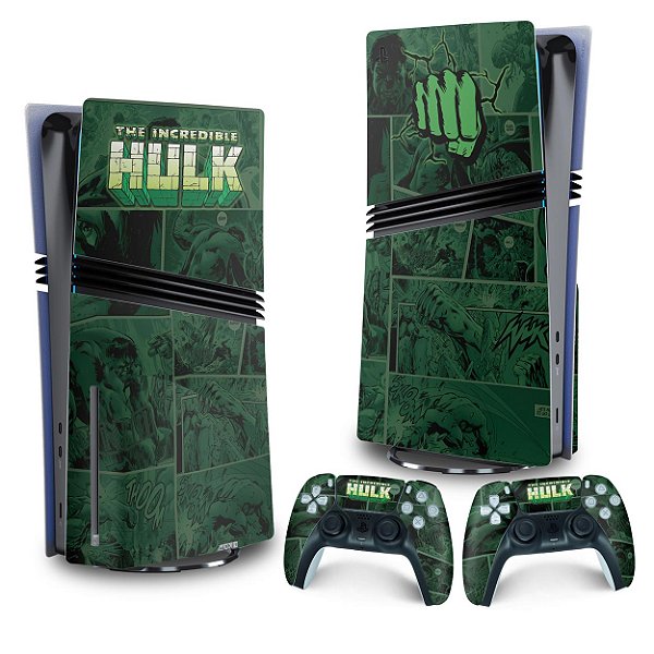 Skin PS5 Pro Vertical - Hulk Comics