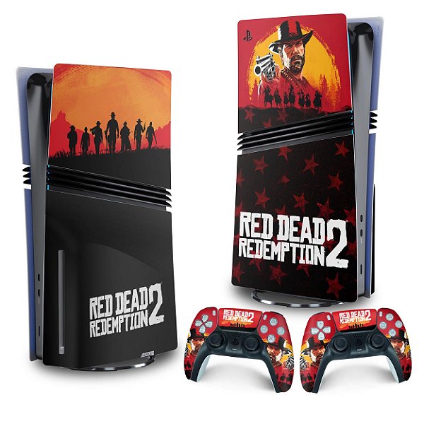 Skin PS5 Pro Vertical - Red Dead Redemption 2