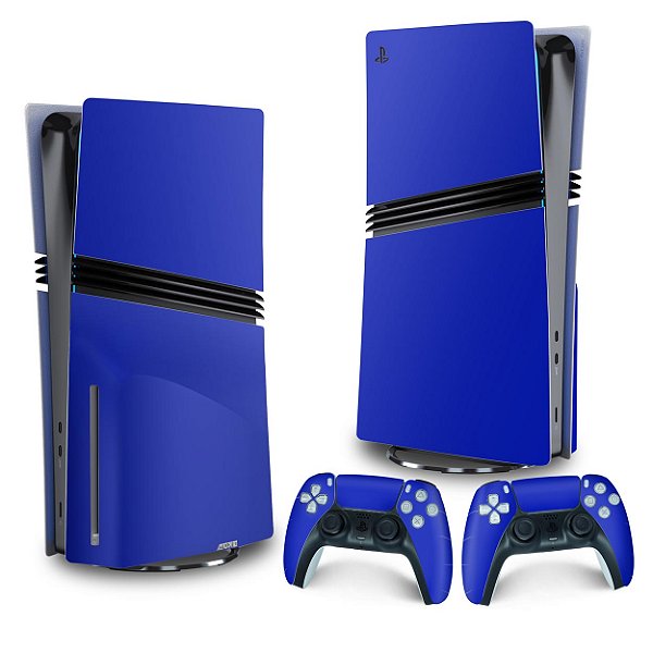 Skin PS5 Pro Vertical - Azul Escuro