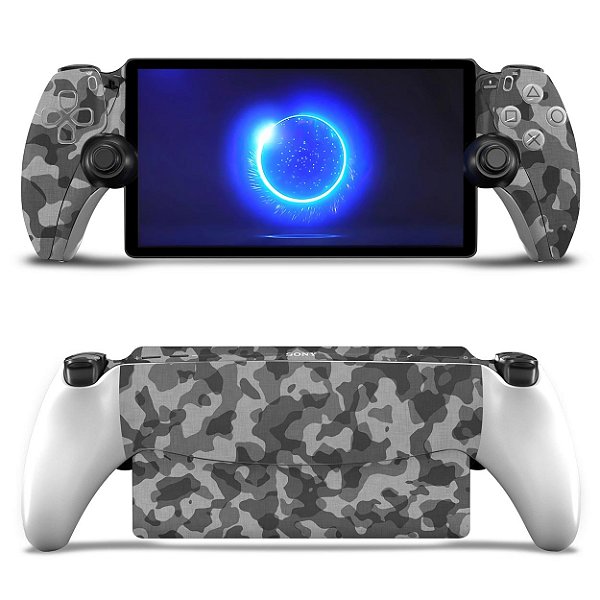Skin Anti-Rage Playstation Portal PS Adesivo - Camuflado Cinza