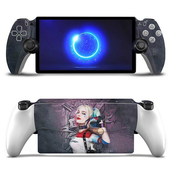 Skin Anti-Rage Playstation Portal PS Adesivo - Arlequina Harley Quinn