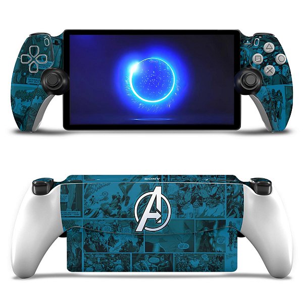 Skin Anti-Rage Playstation Portal PS Adesivo - Avengers Vingadores Comics