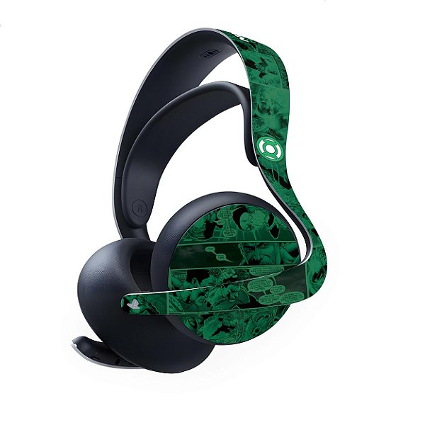 PS5 Skin Anti-Rage Headset Pulse Elite - Lanterna Verde Comics