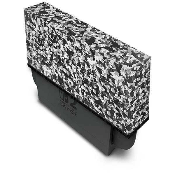 Nintendo Switch 2 Capa Anti Poeira - Camuflada Cinza