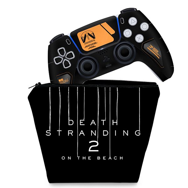 KIT Capa Case e Skin PS5 Controle - Death Stranding 2