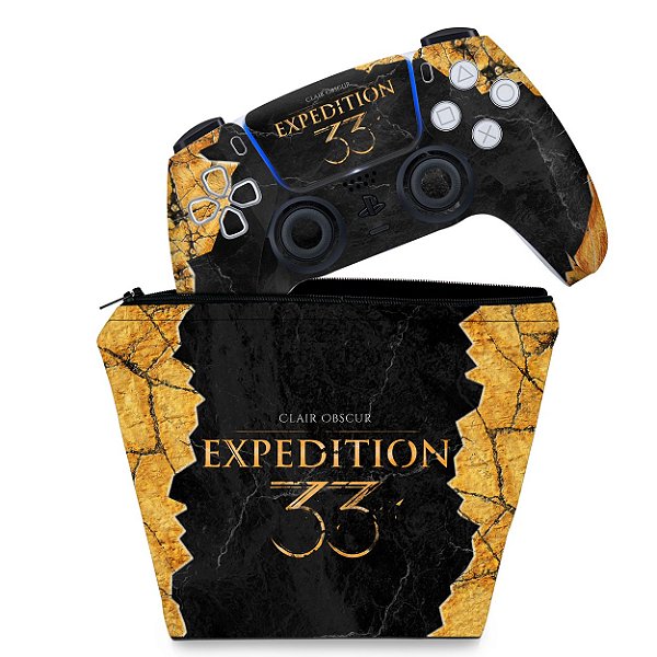 KIT Capa Case e Skin PS5 Controle - Clair Obscur: Expedition 33