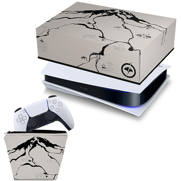 KIT PS5 Capa e Case Controle - Ghost Of Yotei