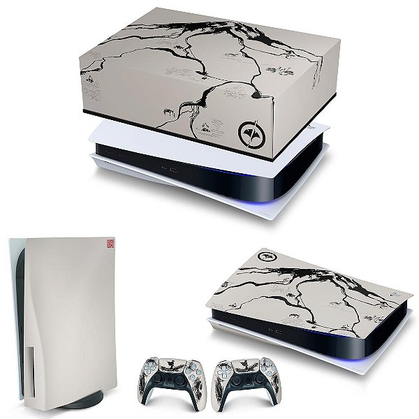 KIT PS5 Capa Anti Poeira e Skin - Ghost Of Yotei