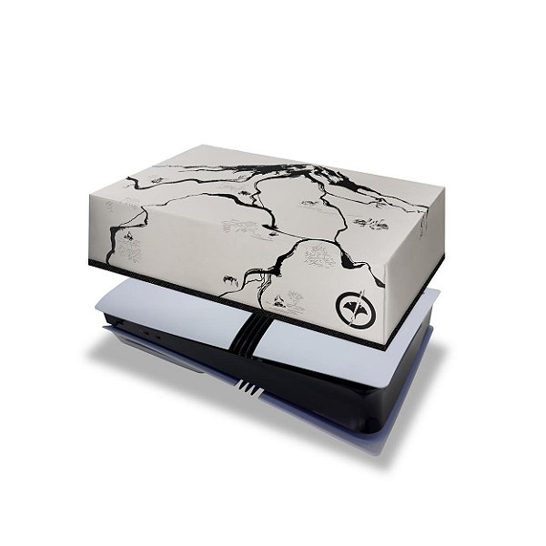 PS5 Pro Capa Anti Poeira Horizontal - Ghost Of Yotei