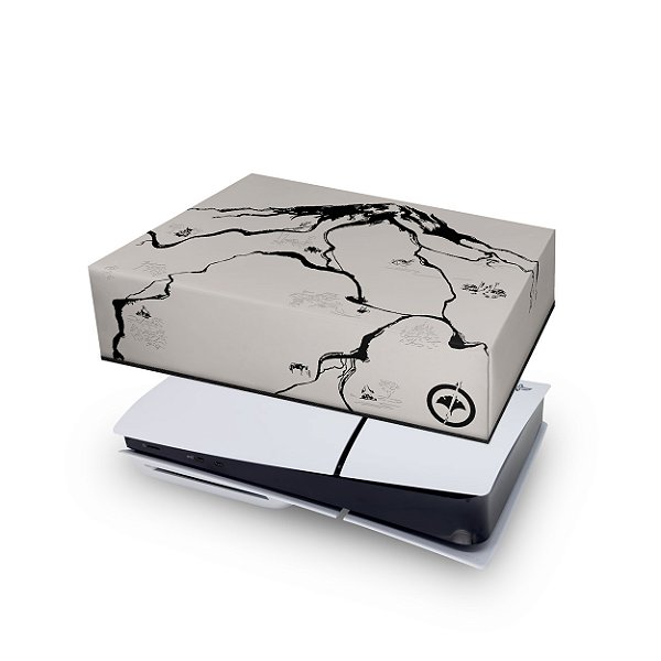 PS5 Slim Capa Anti Poeira - Ghost Of Yotei