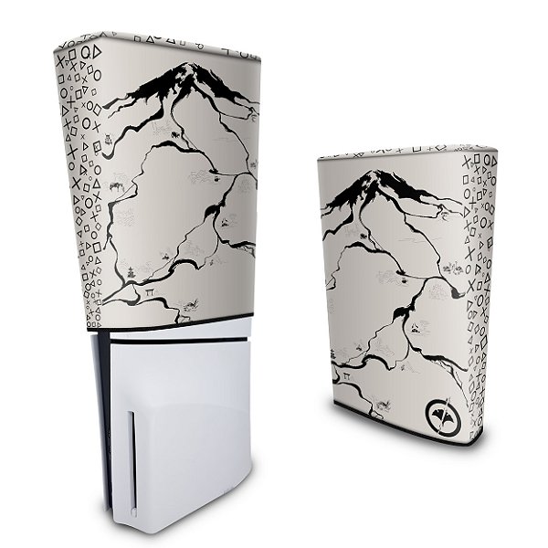 Capa PS5 Slim Anti Poeira - Ghost Of Yotei
