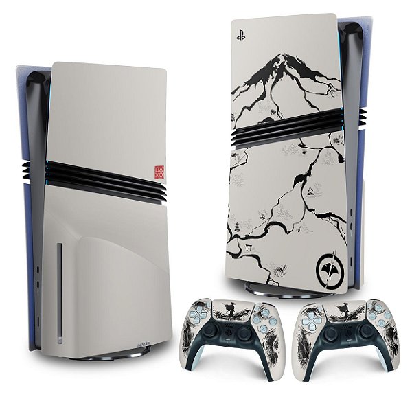 Skin PS5 Pro Vertical - Ghost Of Yotei