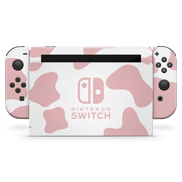 Nintendo Switch Skin - Vaquinha Rosa