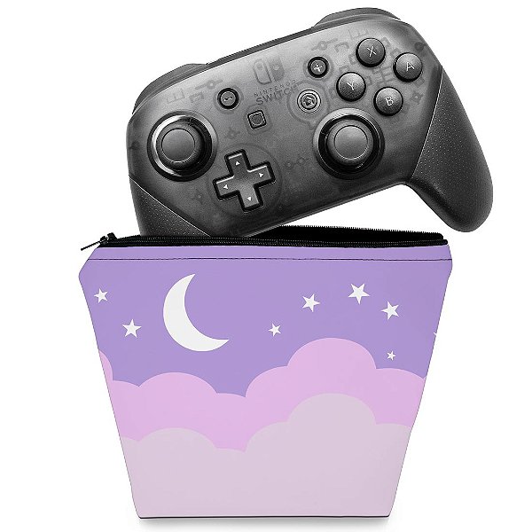 Capa Nintendo Switch Pro Controle Case - Noite Estrelada