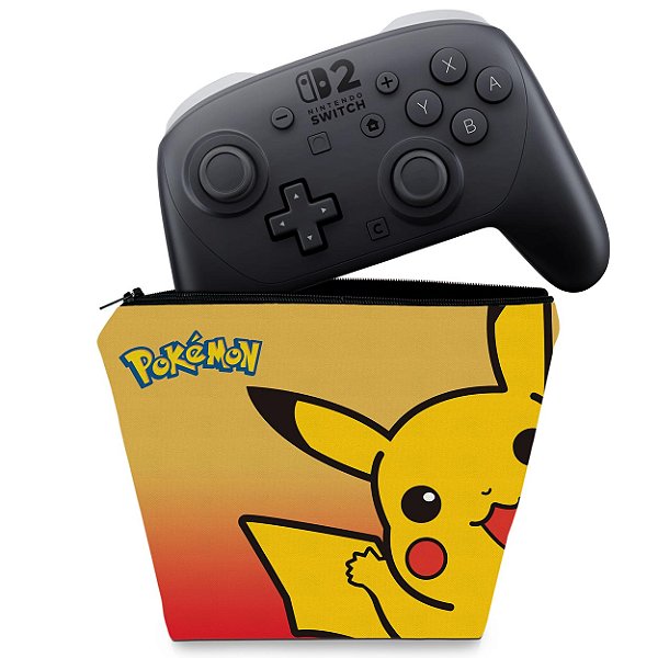 Capa Nintendo Switch 2 Pro Controle Case - Pokémon: Pikachu