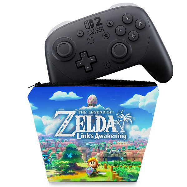 Capa Nintendo Switch 2 Pro Controle Case - Zelda Link's Awakening