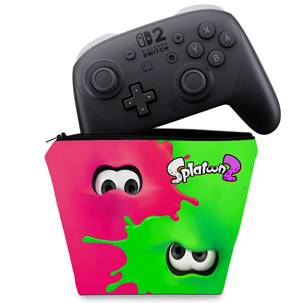 Capa Nintendo Switch 2 Pro Controle Case - Splatoon 2