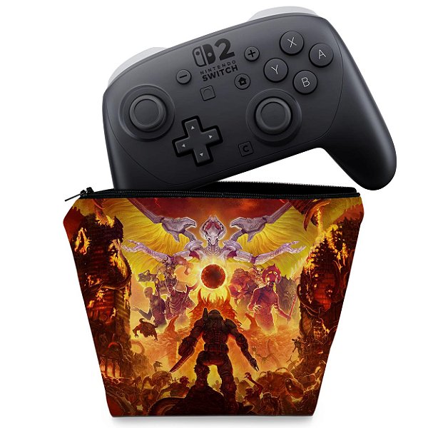 Capa Nintendo Switch 2 Pro Controle Case - Doom