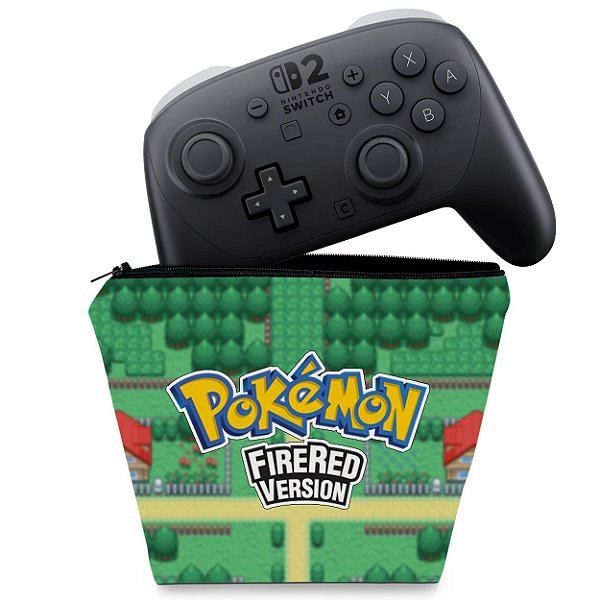 Capa Nintendo Switch 2 Pro Controle Case - Pokemon Firered