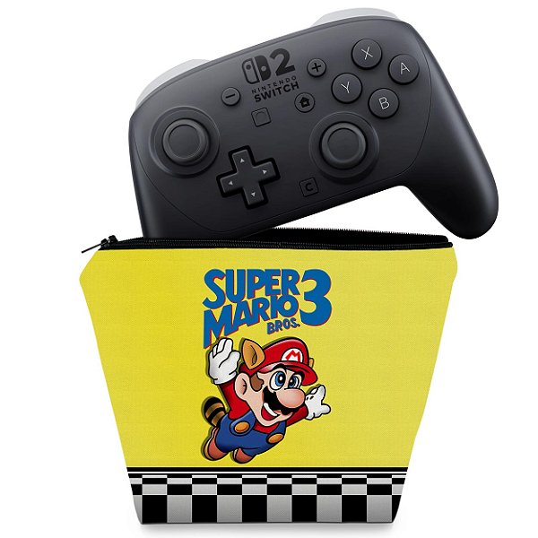Capa Nintendo Switch 2 Pro Controle Case - Super Mario Bros 3